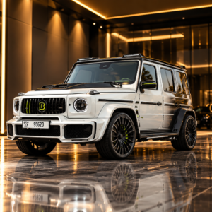 white brabus g63
